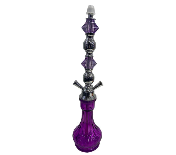 Purple-Teardrop 16"- 2 Hose Hookah-Wee Shisha N Vape