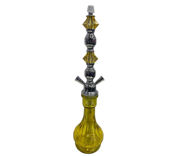 Yellow-Teardrop 16"- 2 Hose Hookah-Wee Shisha N Vape