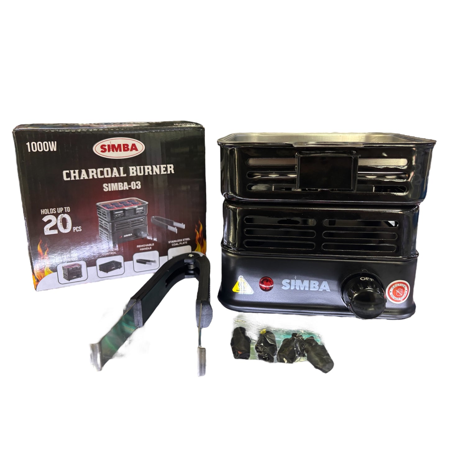 Simba-003 Charcoal Burner 1000W - Wee Shisha N Vape