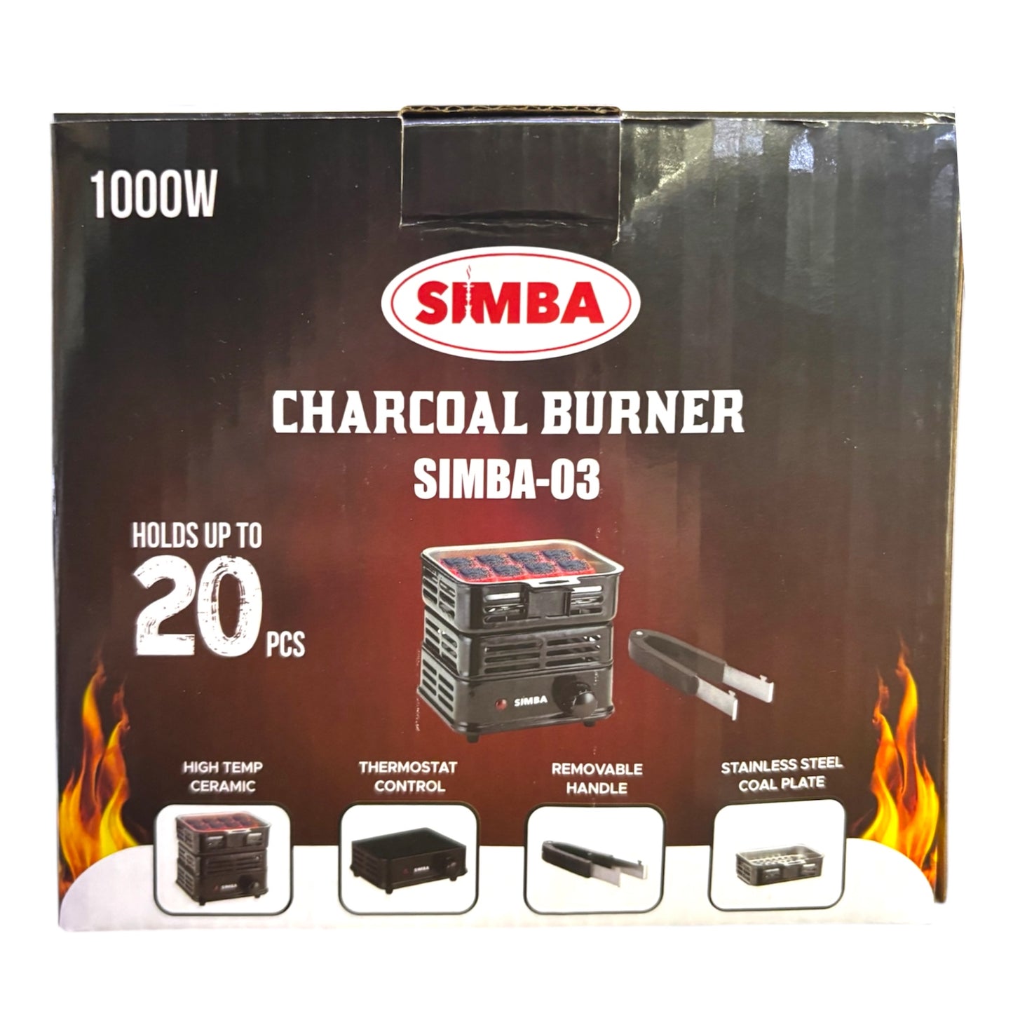 Simba-003 Charcoal Burner 1000W - Wee Shisha N Vape