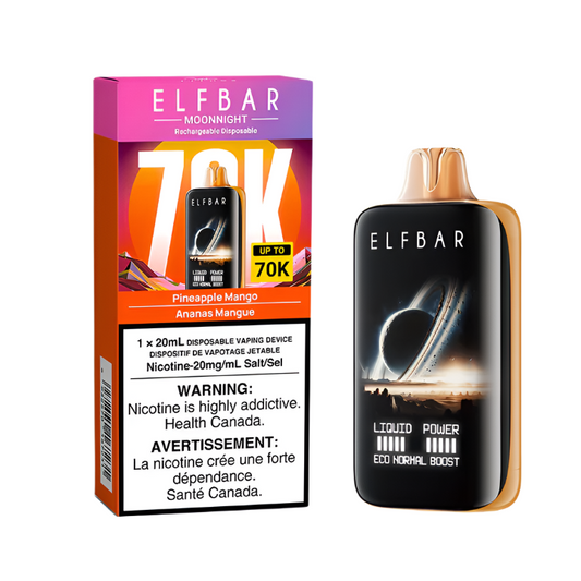 Elf Bar Moonnight 70K - Pineapple Mango - Wee Shisha N Vape