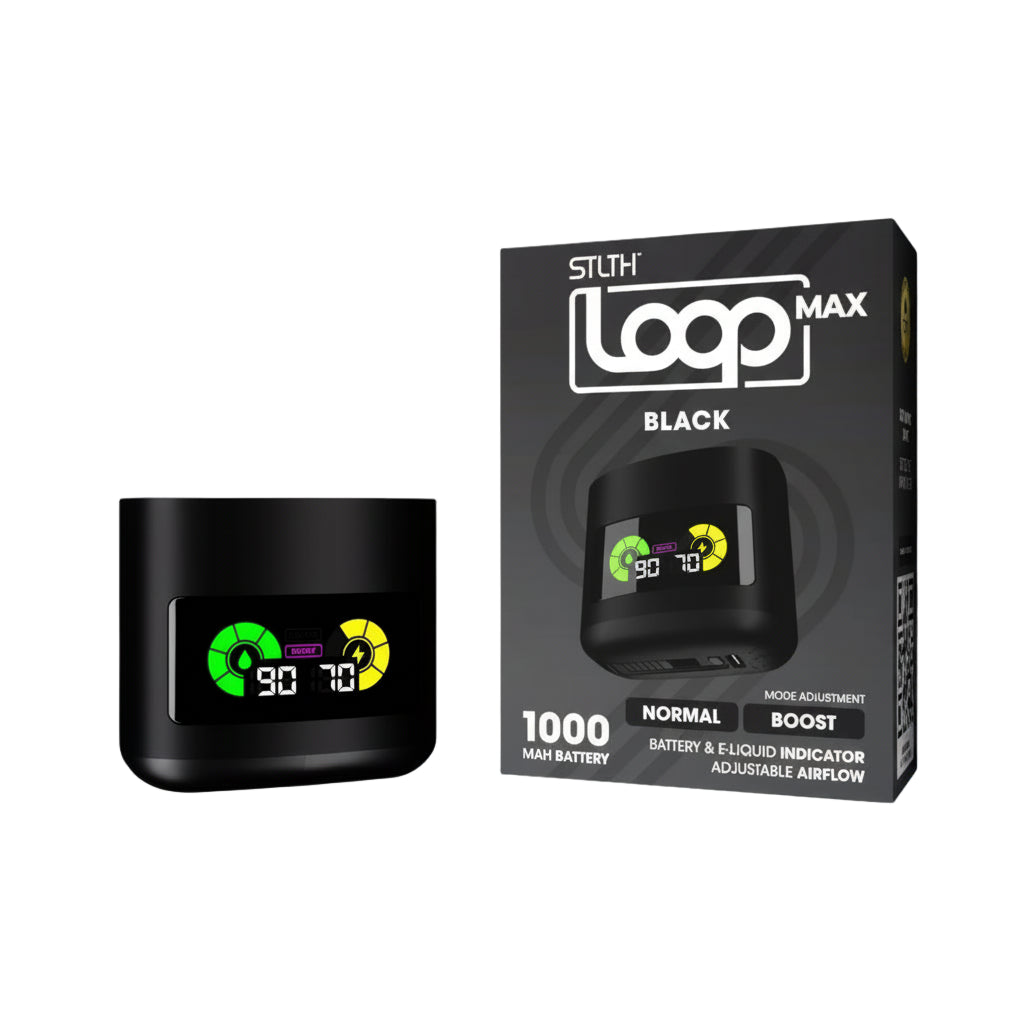 Black -STLTH- Loop- Max -Device - wee shisha n vape