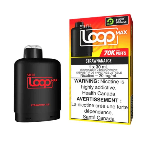 STLTH Loop Max vape pod packaging on a white background