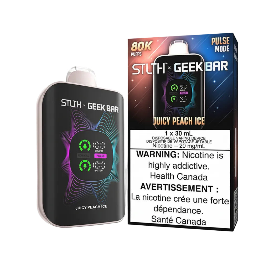 STLTH x Geek Bar 80k - Juicy Peach Ice - Wee Shisha N Vape