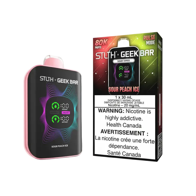 STLTH x Geek Bar 80k - Sour Peach Ice - Wee Shisha N Vape