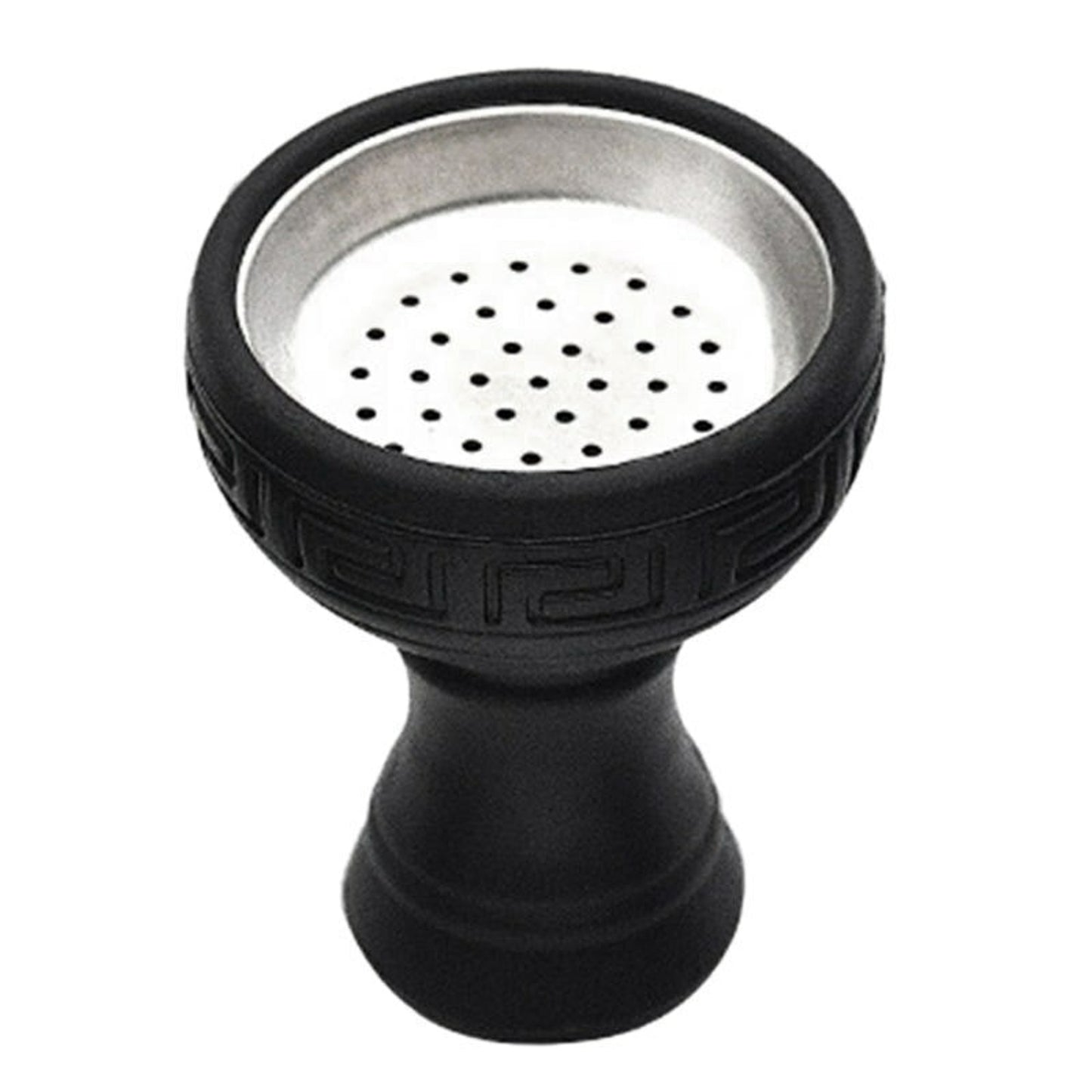 Hookah Silicone Bowl (Metal) - Black - Wee Shisha N Vape