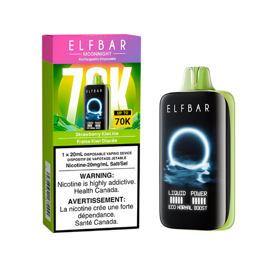 Elf Bar Moonnight 70K - Strawberry Kiwi Ice - Wee Shisha N Vape