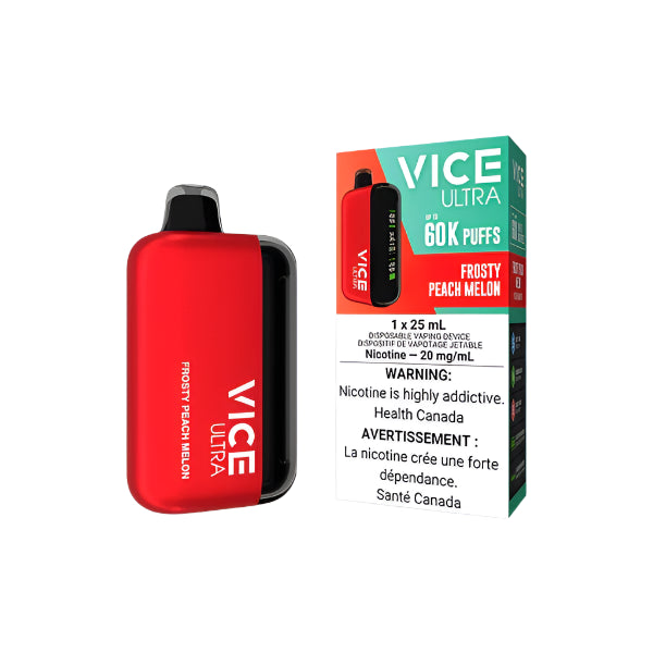 Vice Ultra 60k Puffs - Frosty Peach Melon - Disposable - Wee Shisha N Vape