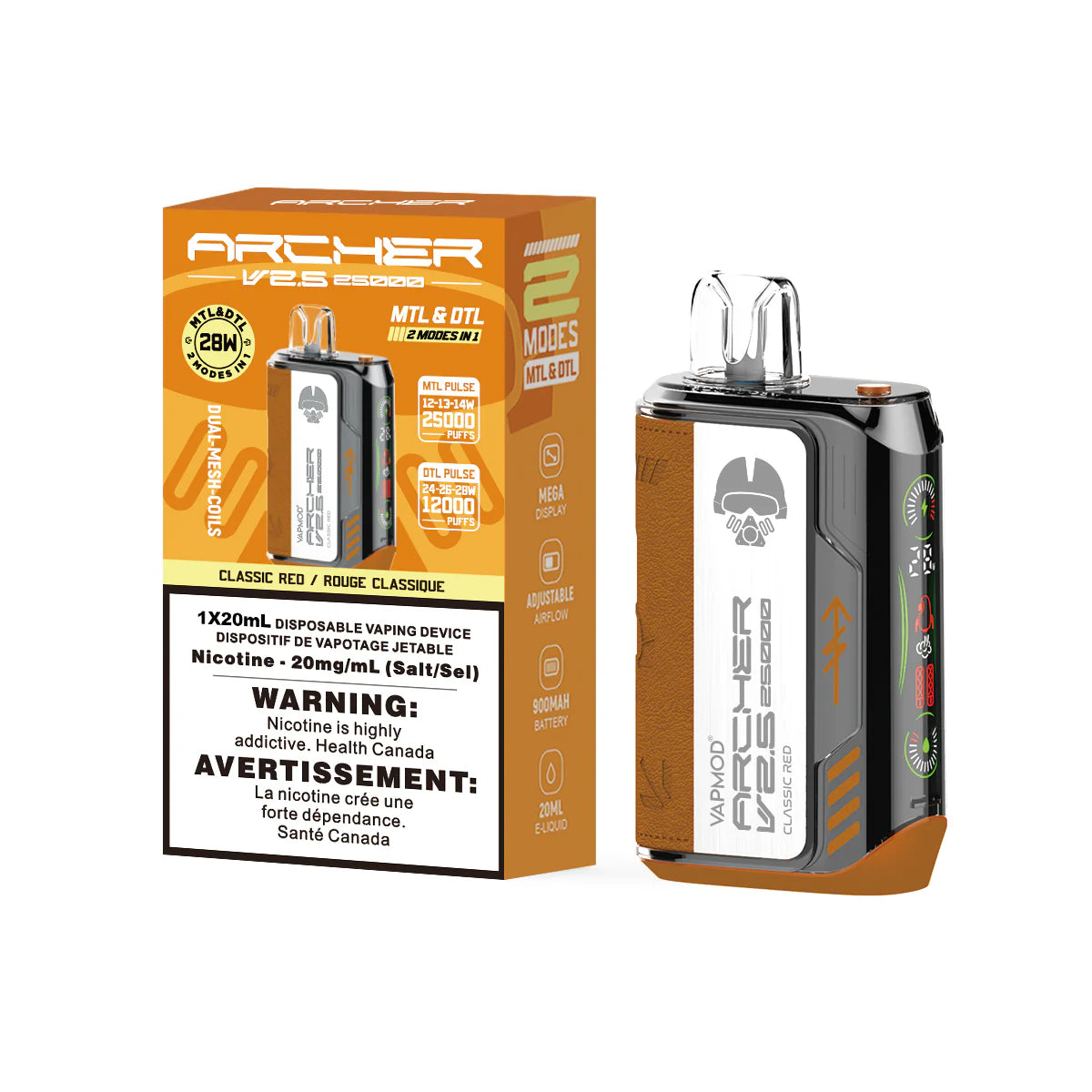 Vapmod Archer v2.5 - Classic Red-Wee Shisha N Vape
