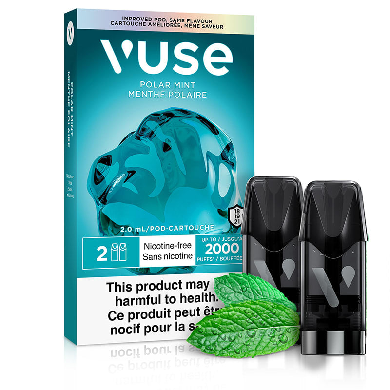 Vuse Pod - Polar Mint (Nic Free) Vape Pods | Choose your Flavour | Wee Shisha N Vape Vuse Pod - Polar Mint (Nic Free) Vape Pods | Choose your Flavour | Wee Shisha N Vape