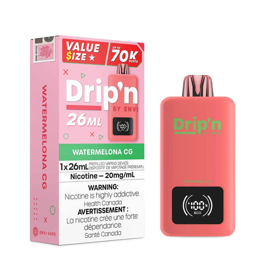 Drip'n 70K - Watermelona CG - Disposable - Nicotine - Wee Shisha N Vape