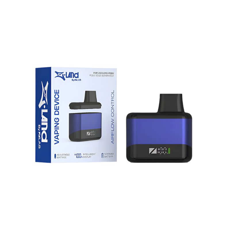 Zland Vape Battery - Blue - Wee Shisha N Vape