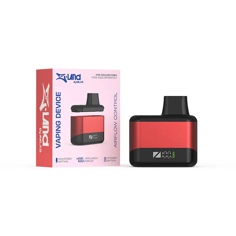 Zland Vape Battery - Red - Wee Shisha N Vape