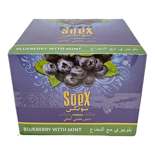 Soex Herbal Molasses -250g - Blueberry With Mint-Wee Shisha N Vape