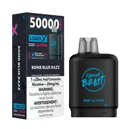 Flavour Beast Level X G2 Ultra Pod 50k - Bomb Blue Razz - Wee Shisha N Vape
