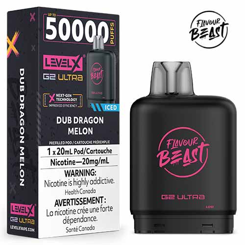 Flavour Beast Level X G2 Ultra Pod - Dub Dragon Melon - Pods - Wee Shisha n Vape