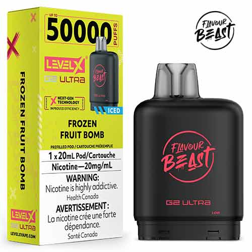 Flavour Beast Level X G2 Ultra Pod 50k - Frozen Fruit Bomb - Pods - Wee Shisha n Vape