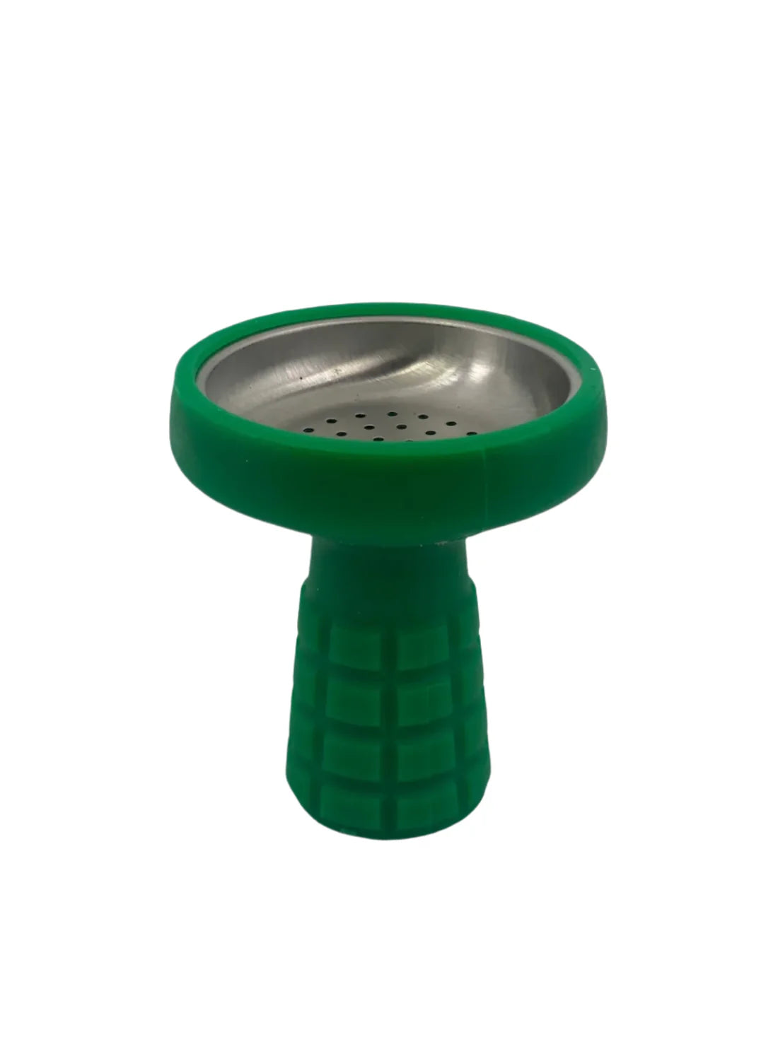 Hookah Silicone Bowl (Metal) - Green - Wee Shisha N Vape