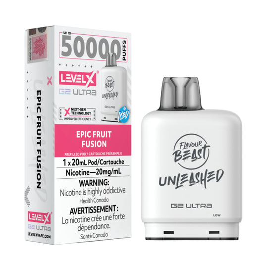 Flavour Beast Level X G2 Ultra Unleashed Pod 50K - Epic Fruit Fusion - Wee Shisha N Vape