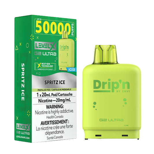 Drip'n Level X G2 Ultra Pod 50K - Spritz Ice - Wee Shisha N Vape
