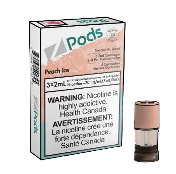 peach ice - z pod - wee shisha n vape