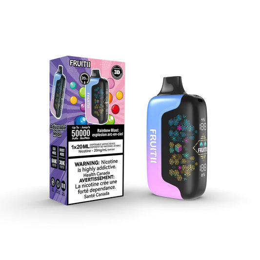 Fruitii 50K Disposable Vape - Rainbow Blast - Disposable - Wee Shisha N Vape