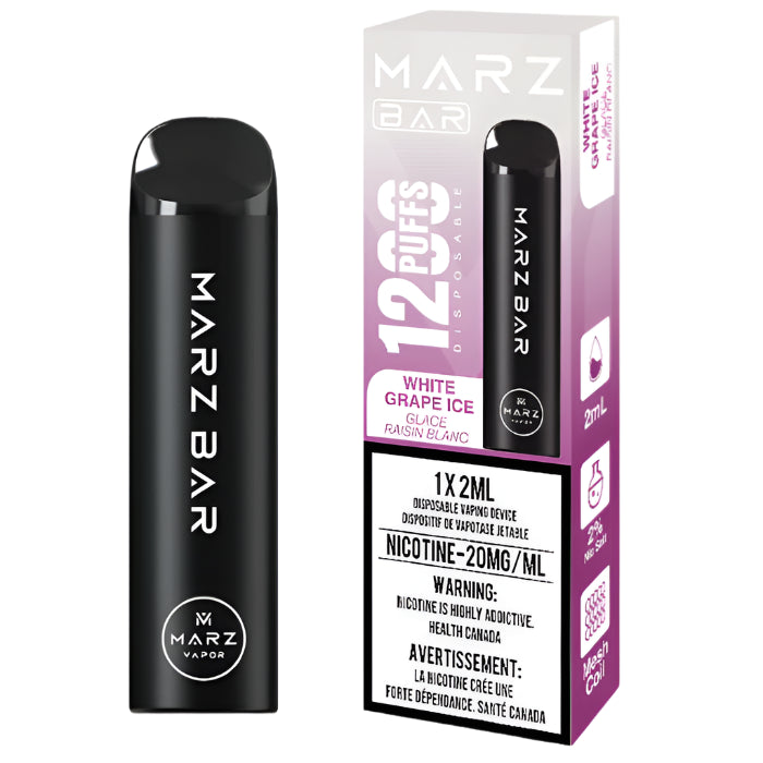 Marz Bar - 1200 Puffs - White Grape Ice - Wee Shisha N Vape