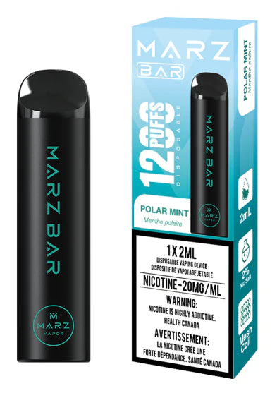 Marz Bar 1200 Puffs - Polar Mint Disposable Vapes | Choose your Flavour | Wee Shisha N Vape Marz Bar 1200 Puffs - Polar Mint Disposable Vapes | Choose your Flavour | Wee Shisha N Vape