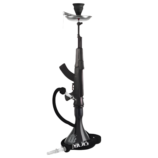 MOB AK-47 (31") -1 Hose Hookah - Black-Wee Shisha N Vape