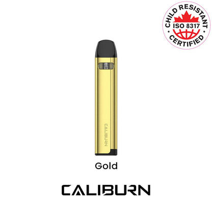 Caliburn A2S Devices - Gold - Wee Shisha N Vape