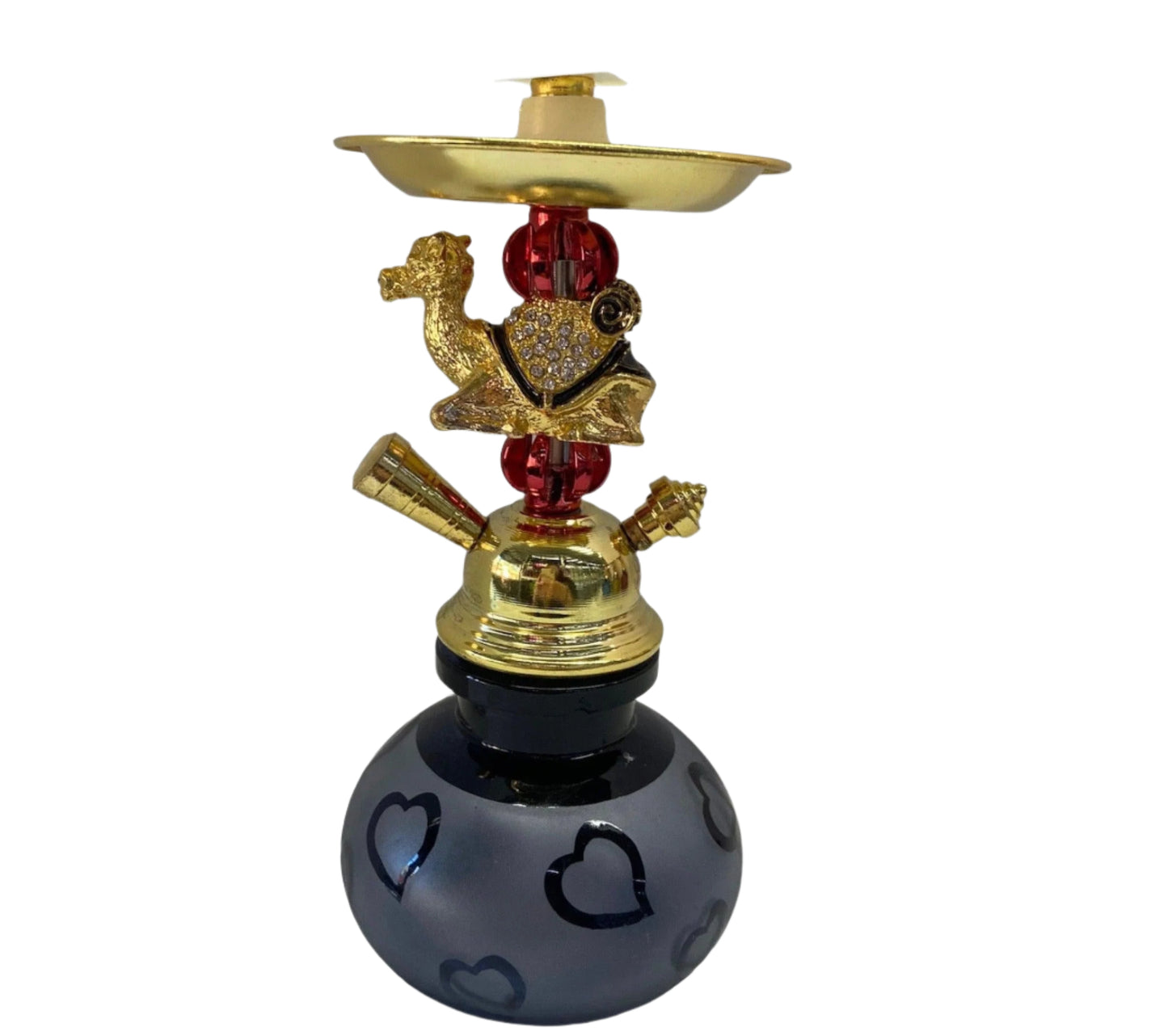 Colored Camel (8") 1 Hose Hookah Black - hookah - wee shisha n vape