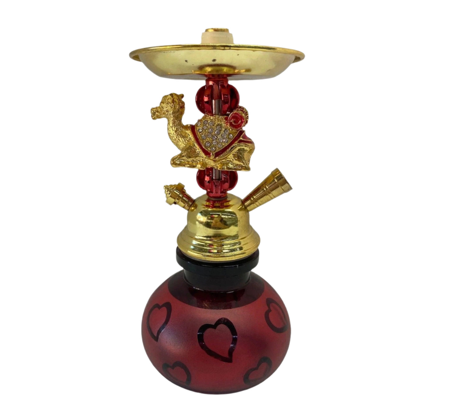 Colored Camel (8") 1 Hose Hookah red - hookah - wee shisha n vape
