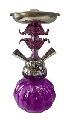 Purple Colored (9") 2 Hose Hookah - Hookah - Wee Shisha N Vape