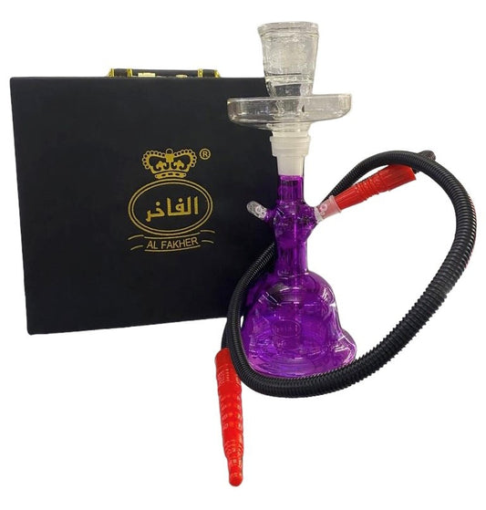 Purple Al Fakher (10") Glass Hookah  - Hookah - Wee Shisha N Vape 