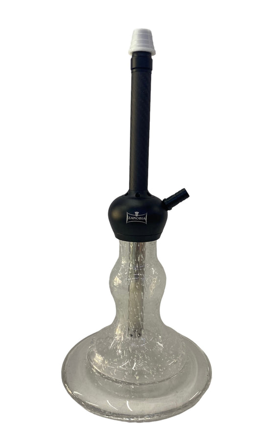 Black- Zanobia Colored (15") 1 hose hookah - Wee Shisha n vape