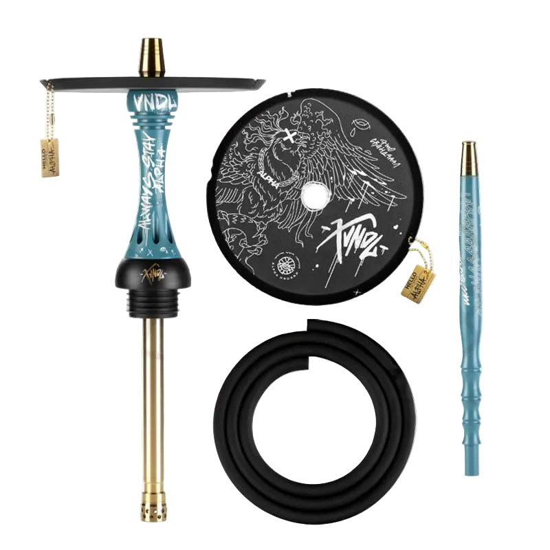 Teal - ACE Alpha Hookah (No Base) - Wee Shisha N' Vape