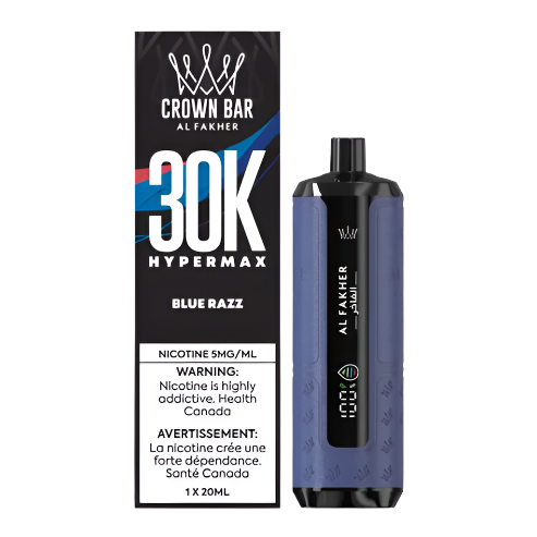 AL FAKHER CROWN BAR HyperMax 30K - Blue Razz - Wee Shisha N Vape