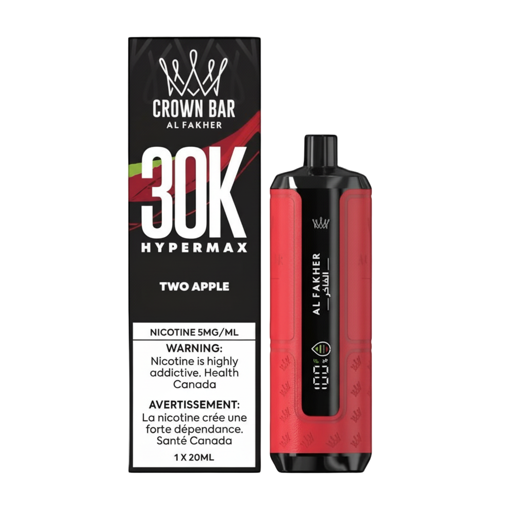 AL FAKHER CROWN BAR HyperMax 30K - Two Apple - Wee Shisha N Vape