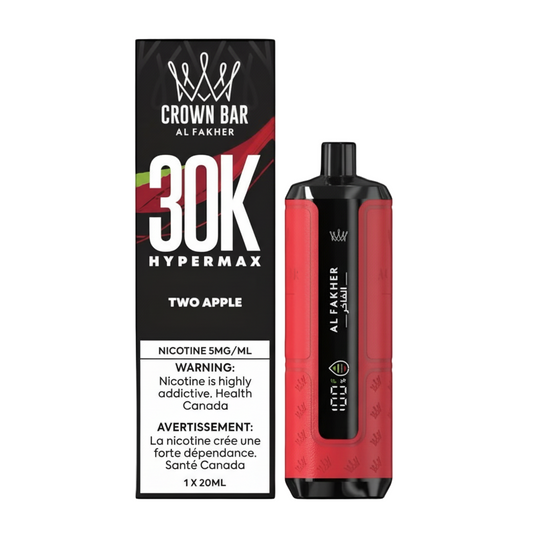 AL FAKHER CROWN BAR HyperMax 30K - Two Apple - Wee Shisha N Vape