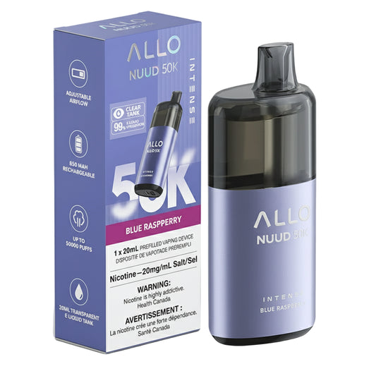 Allo Nuud 50K - Blue Raspberry - Wee Shisha N Vape