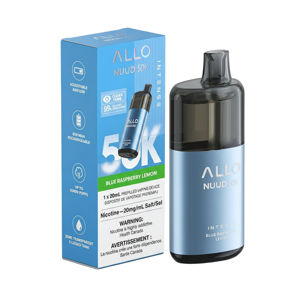 Allo Nuud 50K - Blue Raspberry Lemon - Wee Shisha N Vape