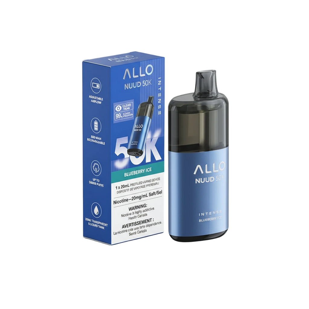 Allo Nuud 50K - Blueberry Ice - Wee Shisha N Vape