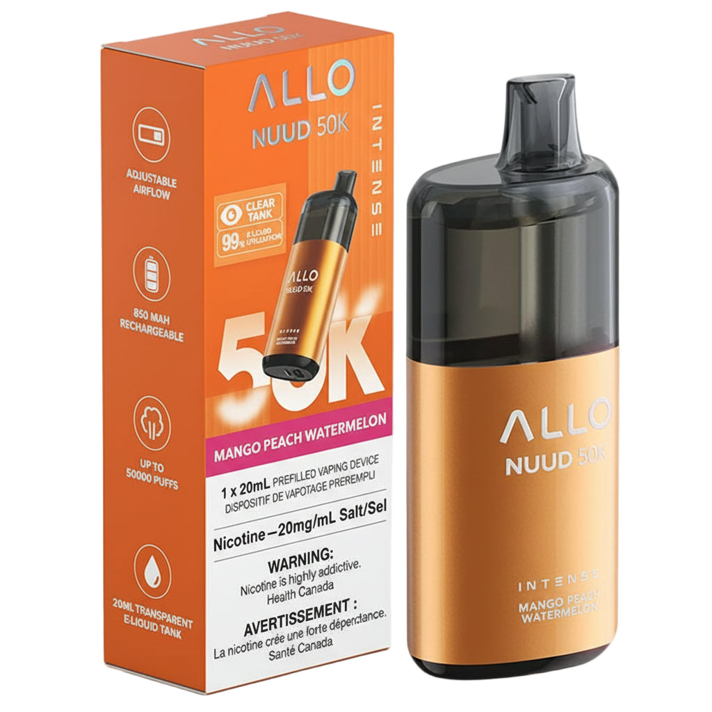 Allo Nuud 50K - Mango Peach Watermelon - Wee Shisha N Vape