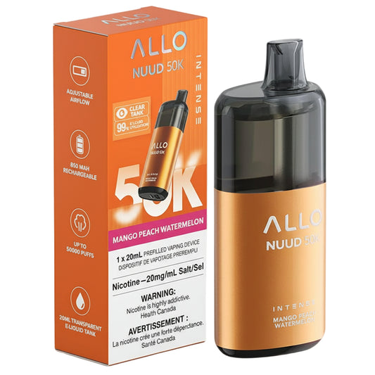 Allo Nuud 50K - Mango Peach Watermelon - Wee Shisha N Vape