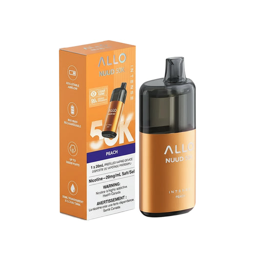 Allo Nuud 50K - Peach - Wee Shisha N Vape