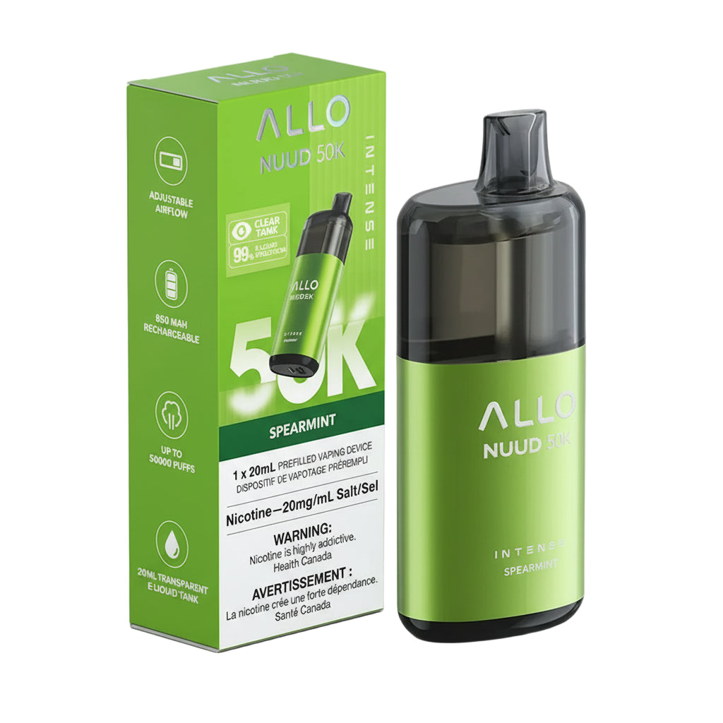 Allo Nuud 50K - Spearmint - Wee Shisha N Vape