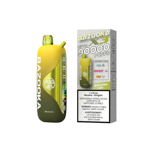 Bazooka Peace Out X3 90K Disposable Vape | Choose your Flavour | Wee Shisha N Vape Bazooka Peace Out X3 90K Disposable Vape | Choose your Flavour | Wee Shisha N Vape