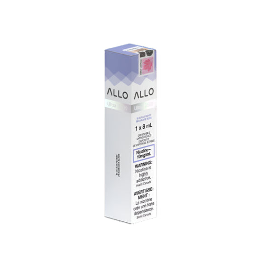Allo 2500 Disposable Vape Blue Raspberry packaging on a white background