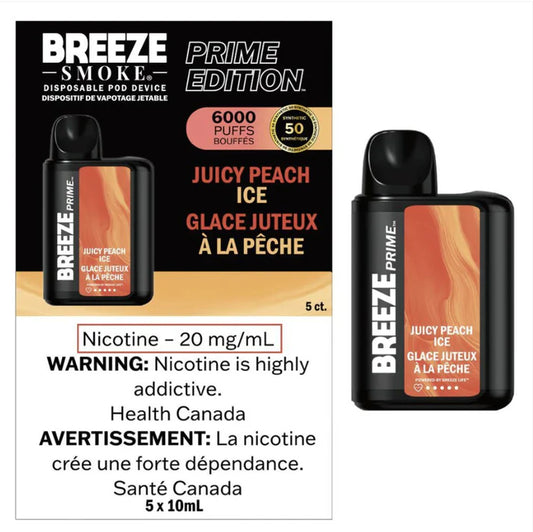 Breeze Prime 6000 - Juicy Peach Ice
