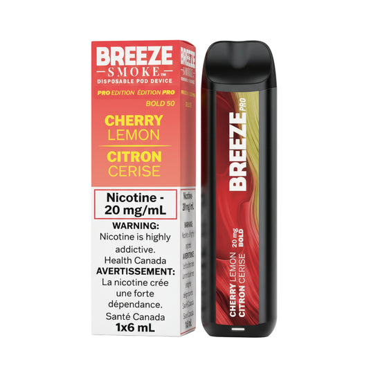 Breeze Pro 2000 - Cherry Lemon - Wee Shisha N Vape